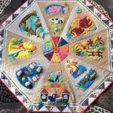 Activity quilt for grand daughter, Zahli